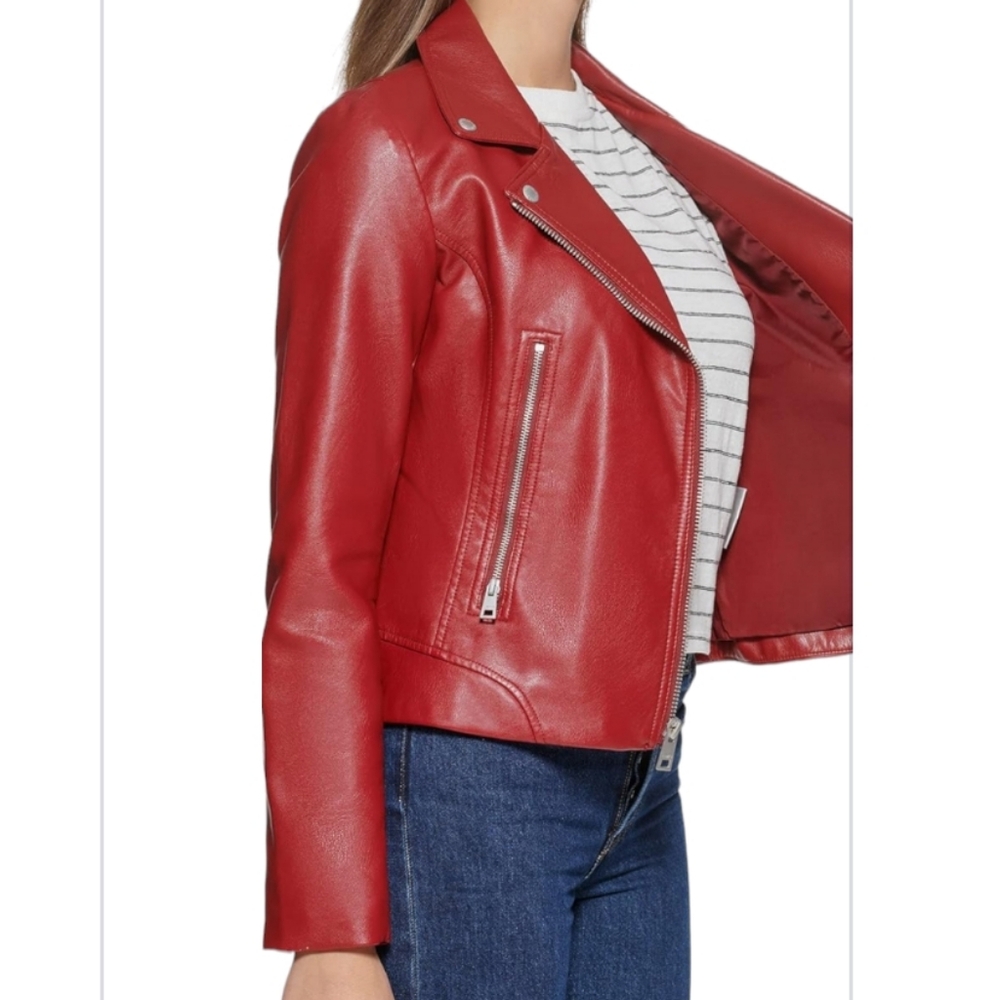 LEVI'S VEGAN LEATHER 538 MOTO JACKET - Picture 5 of 5